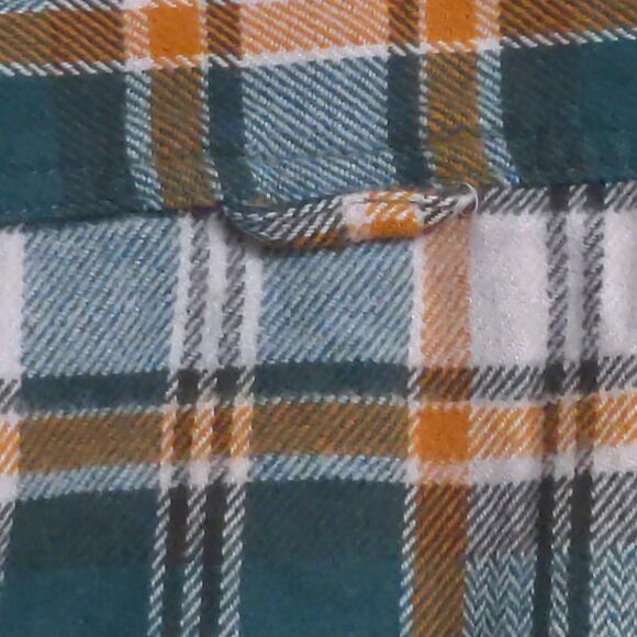 Prana Golden Canyon Flannel Soft Pine Plaid Layer Snaps Pocket Organic M New - Picture 7 of 16